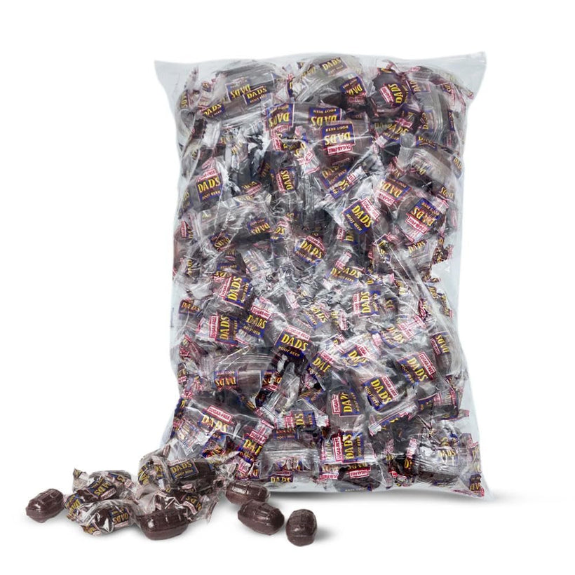 Dad's Original Root Beer Barrel Candy - 2 lbs Bulk Individually Wrapped - Classic Flavor - for Parties, Holidays, and Everyday Snacking