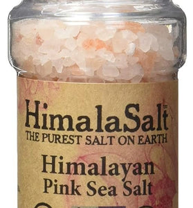 HimalaSalt Refillable/Adjustable Himalayan Salt Grinder - 4 oz