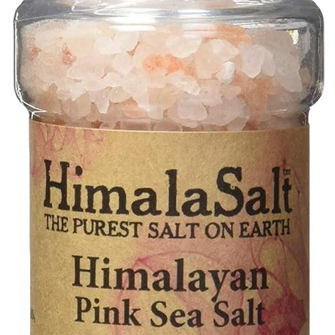 HimalaSalt Refillable/Adjustable Himalayan Salt Grinder - 4 oz