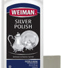 Weiman Silver Cleaner and Polish - 8 Ounce with Polishing Cloth - Ammonia Free - Polish Silver Jewelry Sterling Silver Antique Silver Gold Brass Copper and Aluminum