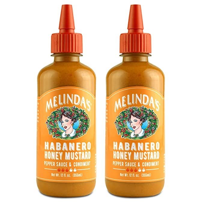 Melinda’s Habanero Honey Mustard - Gourmet Hot Honey Mustard Sauce - Habanero Hot Sauce with Fresh Ingredients, Habanero Peppers, Colombian Honey - Keto, Kosher Hot Sauce- 12 oz, 1 Pack
