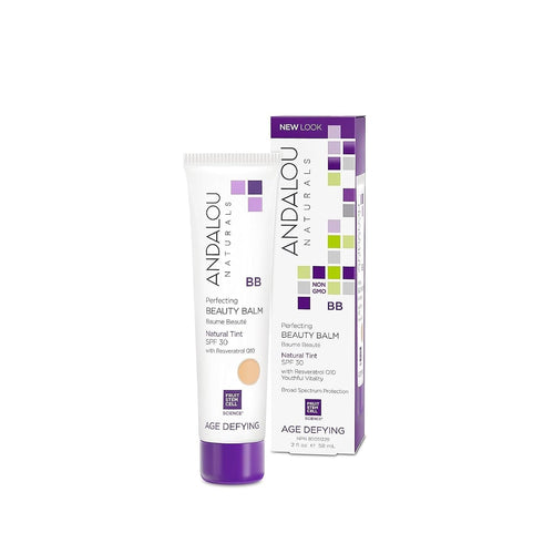 Andalou Naturals Perfecting BB Beauty Balm Tinted Moisturizer with SPF 30, 2 fl oz