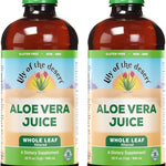 Lily of the Desert Aloe Vera Juice - Whole Leaf Filtered Aloe Vera Drink, Non-GMO Aloe Juice with Natural Digestive Enzymes for Gut Health, Stomach Relief, Wellness, Glowing Skin, 32 Fl Oz (Pack of 2)