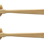 Yerba Prima Tampico Skin Brush (Pack of 2) - Natural Vegetable Fiber Bristles for Dry Skin Brushing