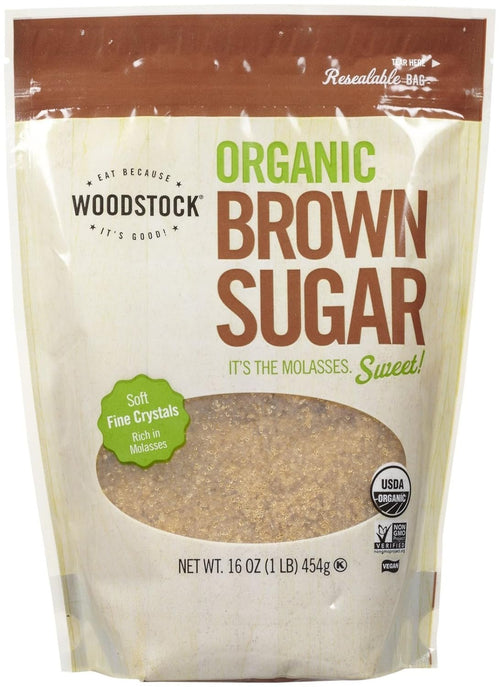 Woodstock Organic Brown Sugar, 16 oz