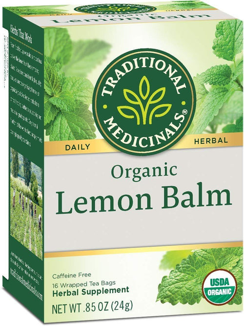 Traditional Medicinals Organic Lemon Balm Tea, 16 Bags