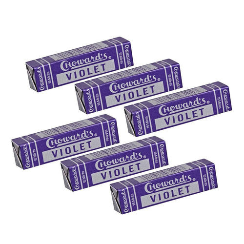Choward's Violet Mints, 15 Mints per Package (Pack of 6)