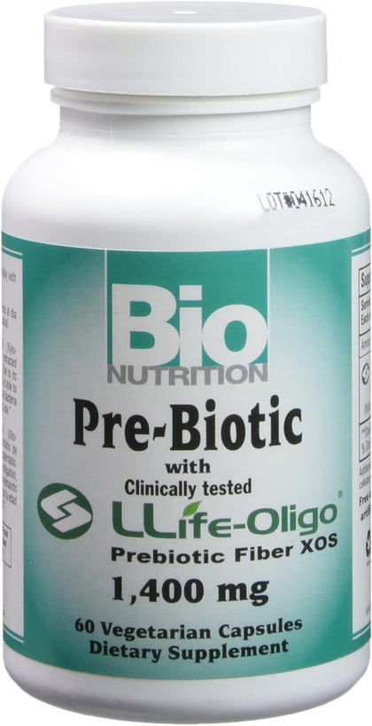 Bio Nutrition Pre-Biotic with Life Oligo Prebiotic Fiber XOS, 60 Count