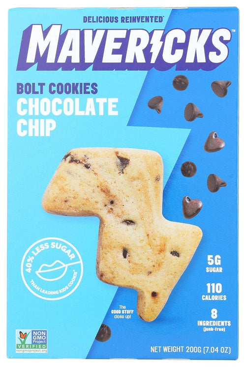 Mavericks Chocolate Chip Bolt Cookies, 7 oz Box