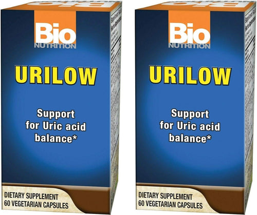 Bio Nutrition Gout Out 1878 mg Vegi-Caps, 60 Count (Pack of 2)