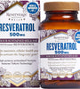 Reserveage Beauty, Resveratrol 500 mg, Antioxidant Supplement for Heart and Cellular Health, Supports Healthy Aging and Immune System, Paleo, Keto, 60 Capsules