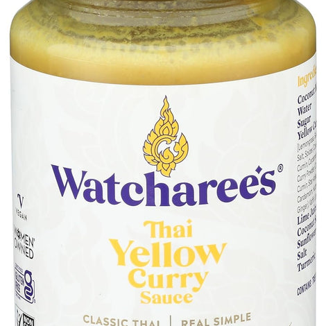 WATCHAREE'S Thai Yellow Curry Sauce | Vegan | Authentic Traditional Thai Recipe