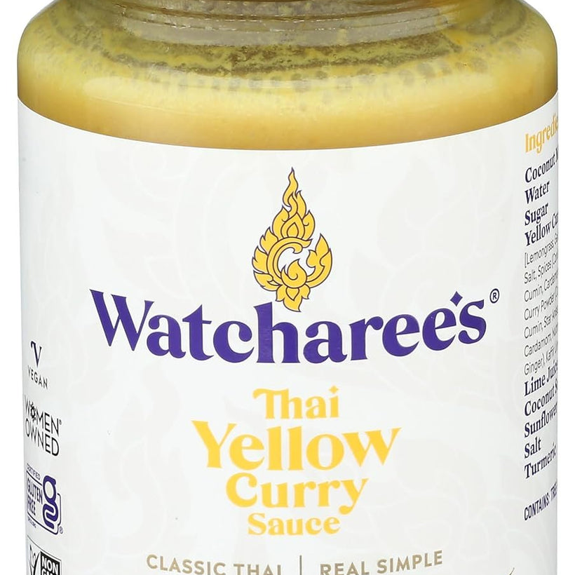 WATCHAREE'S Thai Yellow Curry Sauce | Vegan | Authentic Traditional Thai Recipe