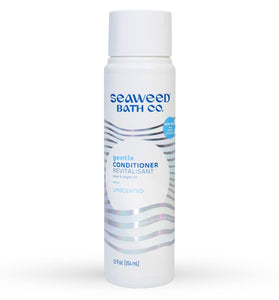 Seaweed Bath Co. Gentle Shampoo & Conditioner, Unscented, Sustainably Harvested Seaweed, Aloe, Argan Oil, For Dry and Damaged Hair