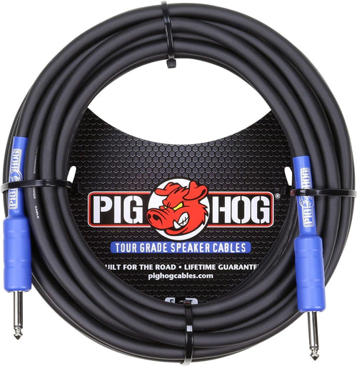 Pig Hog Speaker Cable, 1/4 in to 1/4 in, 50 ft
