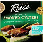 Reese Large Smoked Oysters, 3.7 Ounce (Pack of 10)