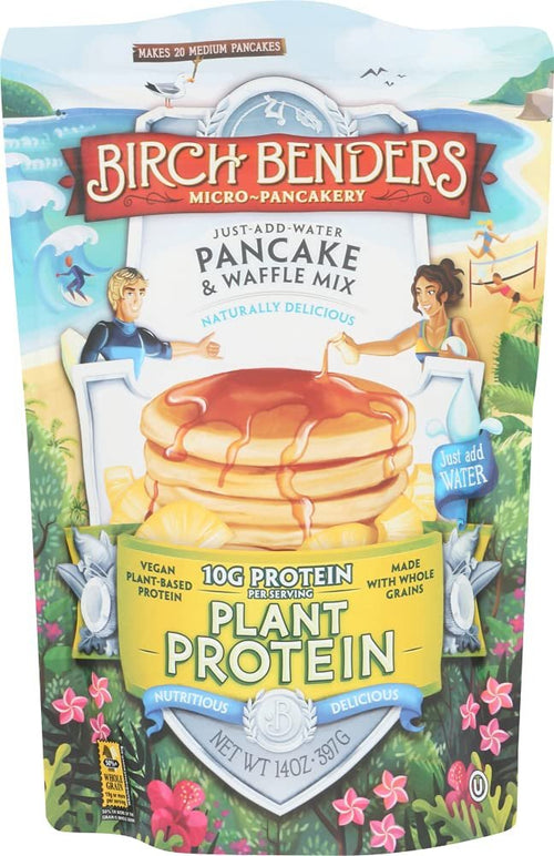 Birch Benders Plant Protein Pancake and Waffle Mix, 14 oz