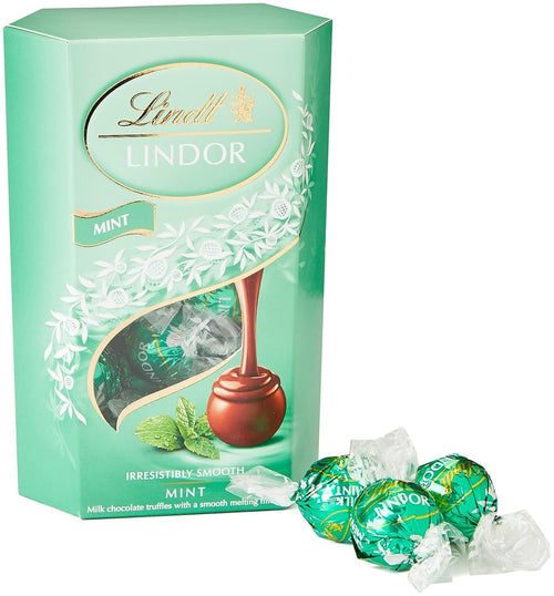 Lindt Lindor Milk Mint Chocolate Truffles, 200 g
