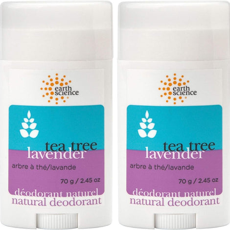 EARTH SCIENCE - Aluminum-Free Natural Lavender and Tea Tree Deodorant (2pk, 2.45 oz.)