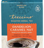 Teeccino Dandelion Caramel Nut Tea - Caffeine Free, Roasted Herbal Tea with Prebiotics, 3x More Herbs than Regular Tea Bags, Gluten Free - 10 Tea Bags