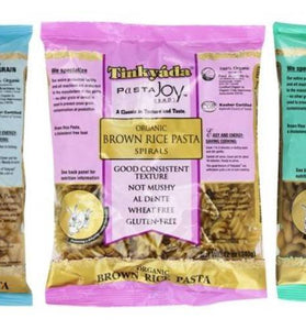 Tinkyada Organic Gluten-Free Brown Rice Pasta 3 Shape Variety Bundle, Elbow, Spirals, Penne Pasta, 12 Ounce (Pack of 3)