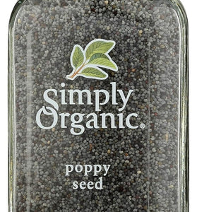 Simply Organic, Whole Poppy Seed, Organic, 3.38 Oz