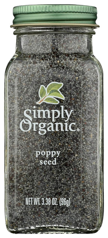 Simply Organic, Whole Poppy Seed, Organic, 3.38 Oz