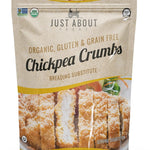 Organic Chickpea Bread Crumbs | Organic & Gluten Free | Breading Substitute | Paleo | 12 Oz (Pack of 1) | Just About Foods