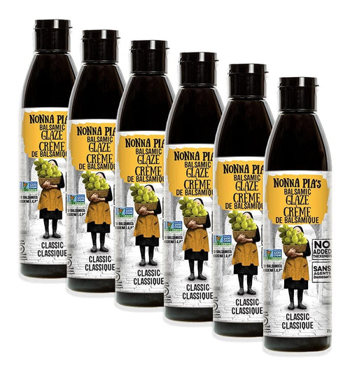 Nonna Pia's Classic Balsamic Glaze, 8.45 oz (Pack of 6)