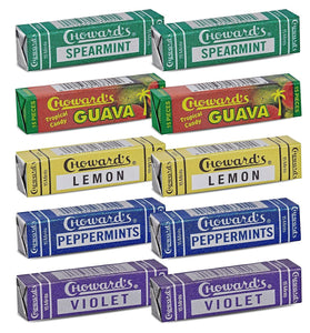 Chowards Mints Variety Pack of 10 - Violet, Spearmint, Peppermint, Guava and Lemon