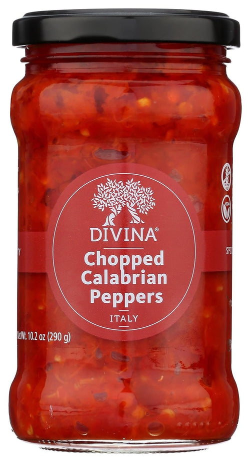 Divina Chopped Calabrian Peppers, 10.6 oz