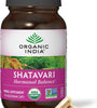 ORGANIC INDIA Shatavari Herbal Supplement - Supports Hormonal Balance, Immune and Inflammatory Response, Vegan, Gluten-Free, USDA Organic, Supports Reproductive Health - 90 Capsules