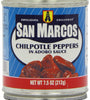 San Marcos Chilpotle Peppers in Adobo Sauce, 7.5 Oz., (Pack of 4 Cans)
