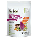 Sunfood Superfood Smoothie Mix | Organic Plant-Based Protein Blend (Pea, Hemp, Almond, Pumpkin) & 13 Potent Superfoods | Grain Free, Non-GMO, Vegan, Gluten Free | 8 oz Pouch