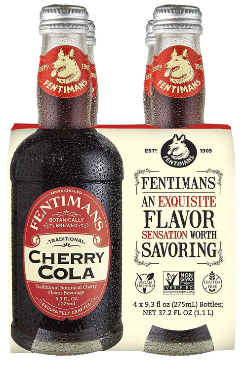 Fentimans Sparkling Cherry Cola, 9.3 fl oz (Pack of 4)