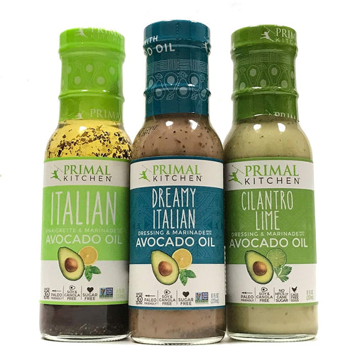 Primal Kitchen Avocado Oil Dressing and Marinade Variety Pack, 8 fl oz (Pack of 3)