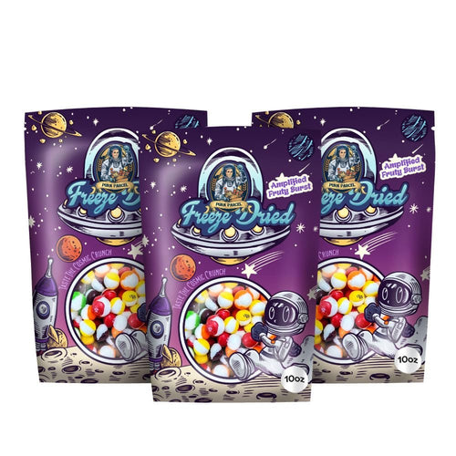 Skittles Freeze Dried Candy, 10 oz Resealable Bag (Pack of 3)