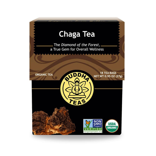 Buddha Teas Organic Chaga Tea, Caffeine Free