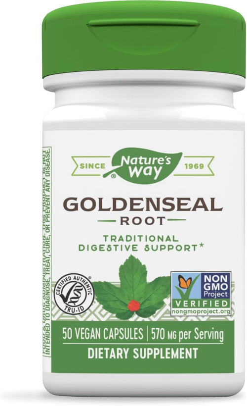 Nature's Way Goldenseal Root, 570 mg, 50 Capsules