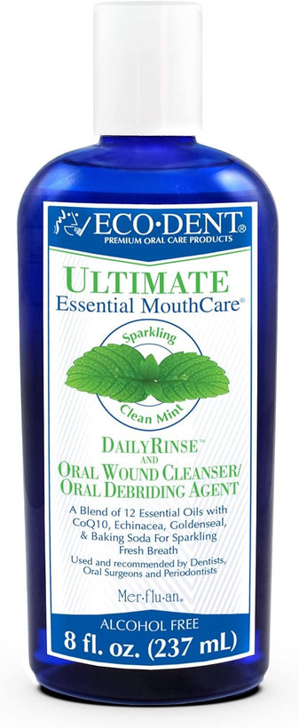 Eco-Dent Dailyrinse Mouthrinse - Mint - 8 Oz with Mouthrinse Mint Packet