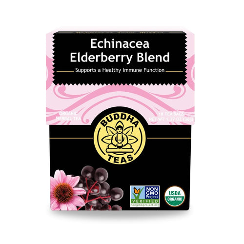 Buddha Teas Organic Echinacea Elderberry Blend Herbal Tea