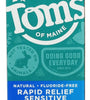 Tom's of Maine, Natural Rapid Relief Sensitive Fluoride Free Toothpaste - Fresh Mint, 4 Ounce