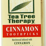 Tea Tree Therapy Toothpicks, Cinnamon, 100 Count