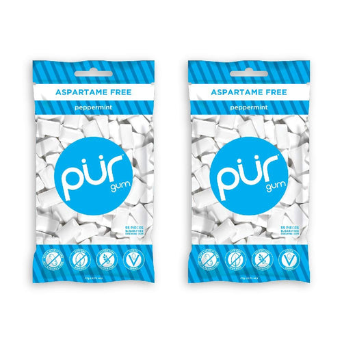 PUR Gum, Peppermint, 2.72 oz (Pack of 2)