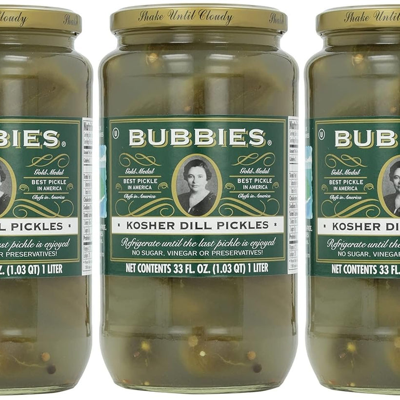 Bubbies Pure Kosher Dill Pickle 33.0 OZ(Pack of 3)