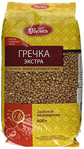 Uvelka Buckwheat Groats, 800 g (Pack of 4)
