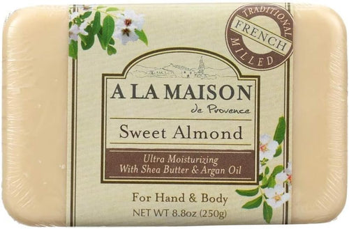 A La Maison Sweet Almond Bar Soap, 8.8 oz