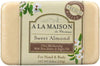 A La Maison Solid Bar Soap, Sweet Almond, 8.8 Ounce