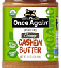 Once Again Organic Creamy Cashew Butter, 16oz - Unsweetened - USDA Organic, Gluten free Certified, Vegan, Kosher, Peanut Free - Glass Jar… (1 Jar)