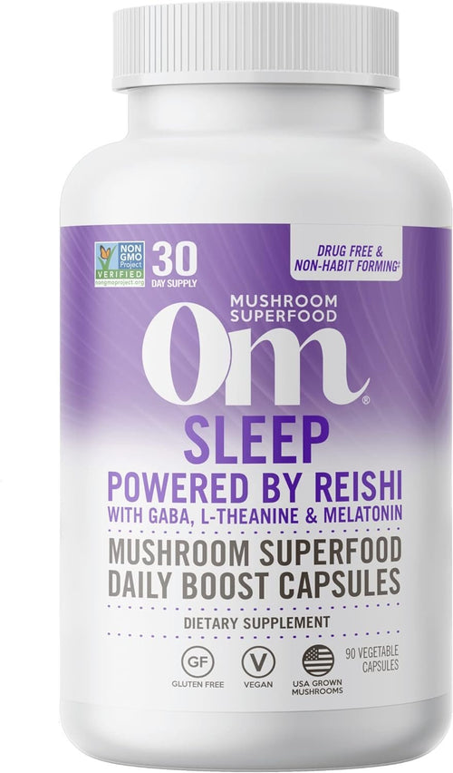 Om Mushroom Superfood Sleep Mushroom Capsules, 90 Count